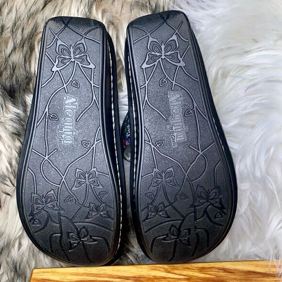 Alegria Sandals Womens Size 5-5.5/35EU Victoriah Botanicool SlipOn Slide Leather - Picture 9 of 9